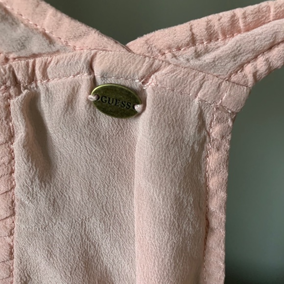 Button down silk top from Guess. Razor back. - Picture 3 of 4